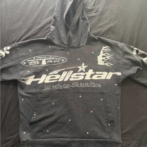 Hellstar Black Graphic Hoodie